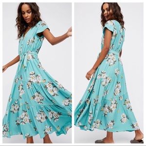 Free People All I Got Maxi Dress In Botanic Size 10